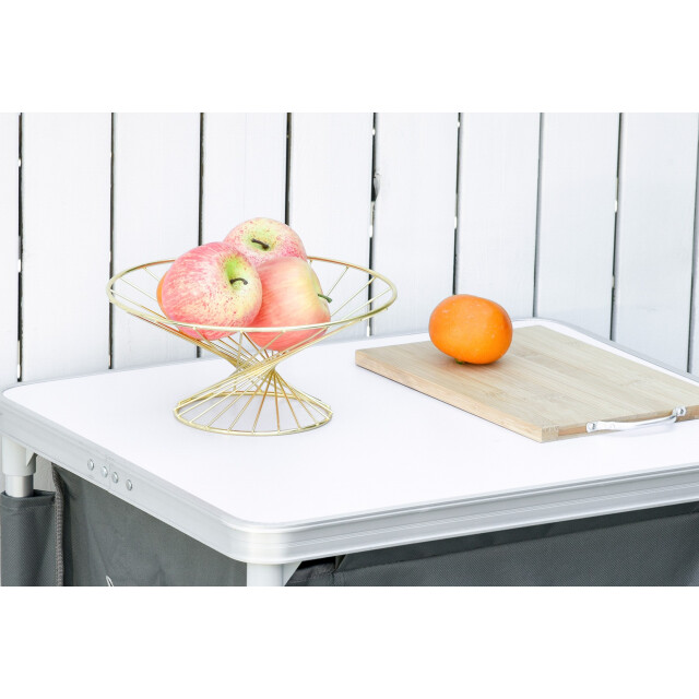 4goodz Outsunny opvouwbare campingkast met werkblad en 3 planken 50x60x104 cm - 3178868 large