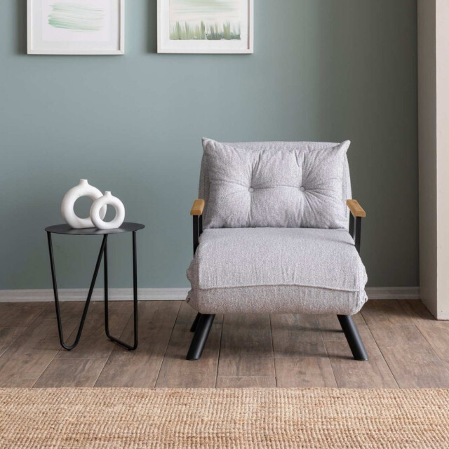 CaliCosy Converteerbare fauteuil in badstof met metalen poten l67 cm sando 3178546 large