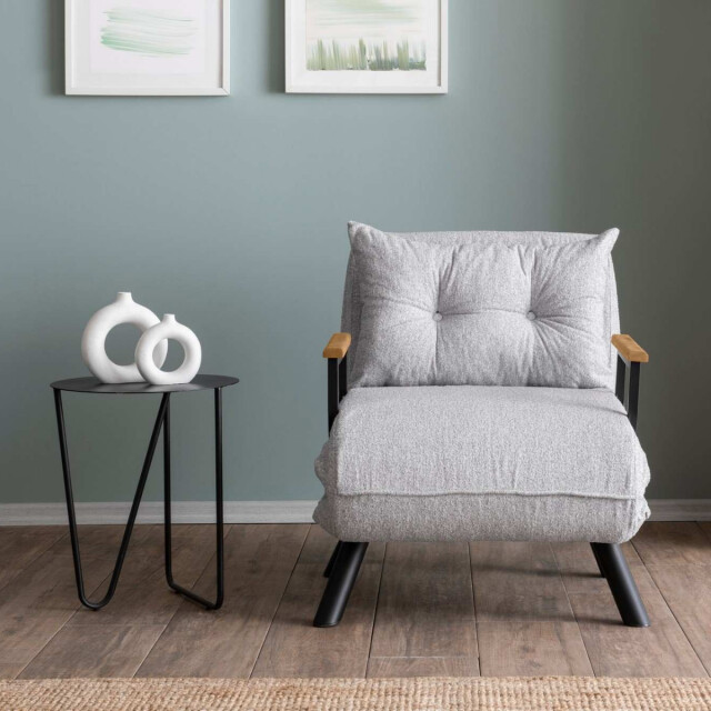 CaliCosy Converteerbare fauteuil in badstof met metalen poten l67 cm sando 3178546 large