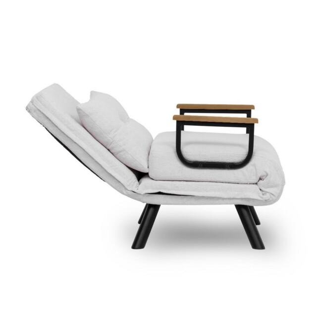 CaliCosy Converteerbare fauteuil in badstof met metalen poten l67 cm sando 3178547 large