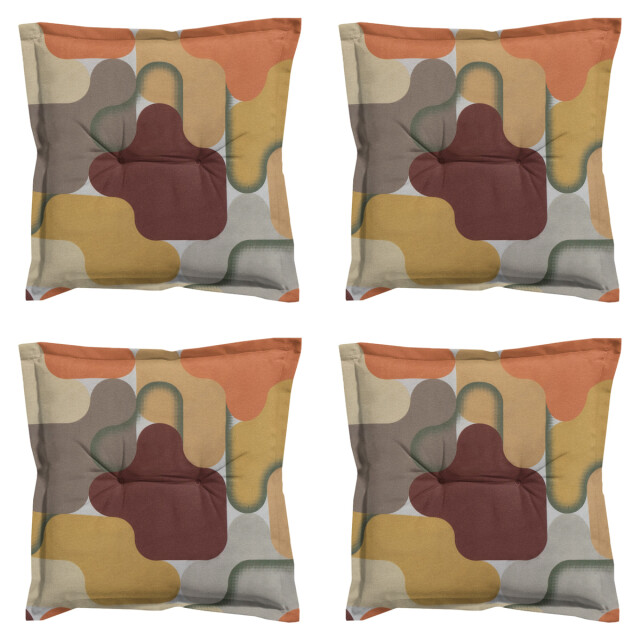 Madison zitkussen grafi bordo ca. 50x50 cm set van 4 3083310 large