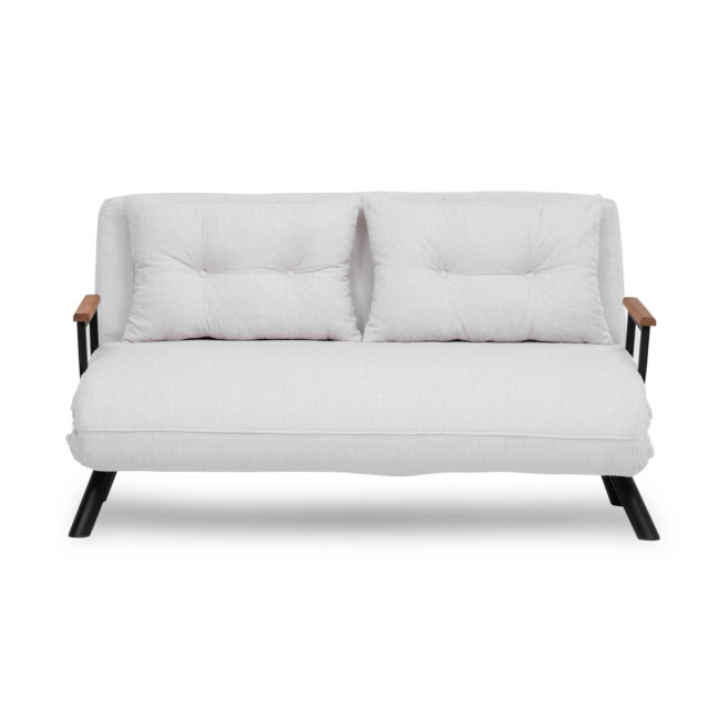 CaliCosy 2-zits slaapbank van boucléstof met metalen poten l133 cm sando 3178822 large