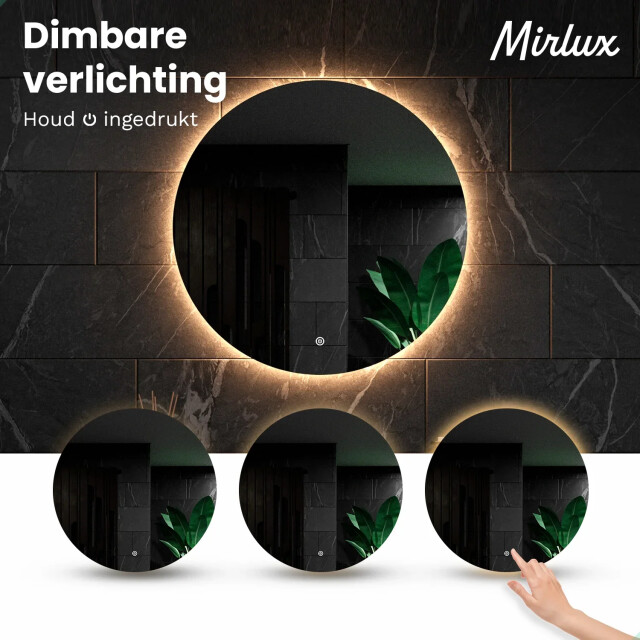 Mirlux Badkamerspiegel 100cm frameloos pre-order 3083780 large