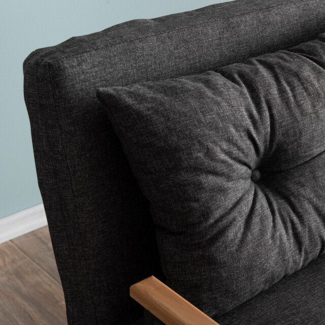 CaliCosy Slaapbank voor 2 personen in stof met metalen poten l133 cm sando 3178540 large