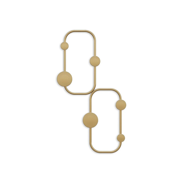 CaliCosy Organisch gevormde wandkapstok met 5 haken in zwart metaal h48 cm ladybug 3178861 large