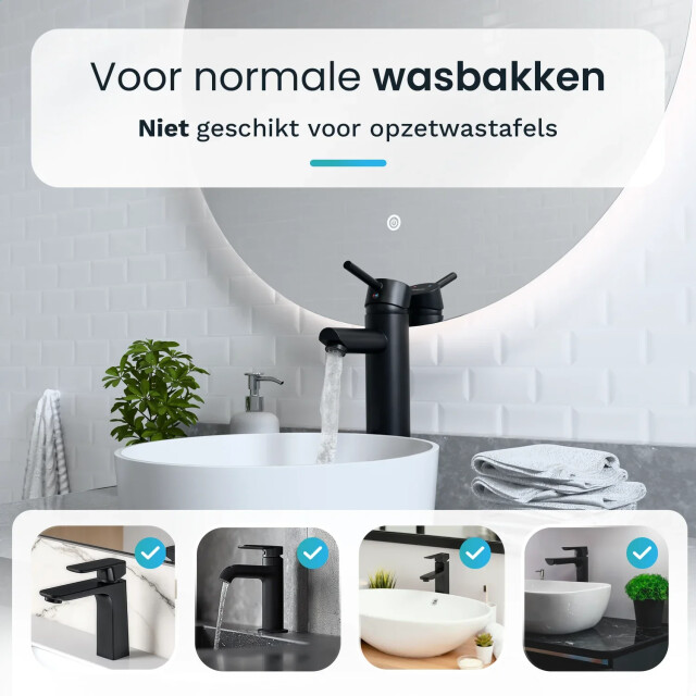 Mirlux Wastafelkraan wc zwart [eirene] 3083776 large