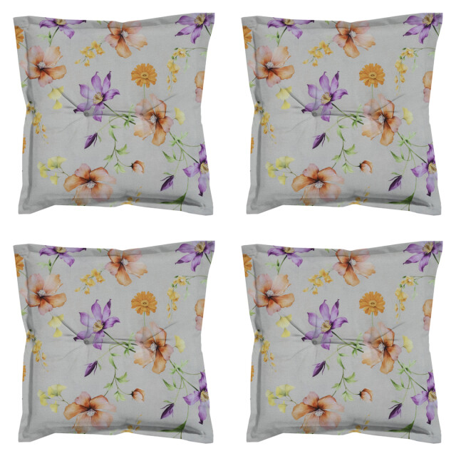 Madison zitkussen florina purple ca. 50x50 cm set van 4 3083311 large