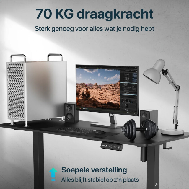 Mirlux Flowsense zit sta bureau verstelbaar elektrisch bureau 120 x 60 cm 3083751 large
