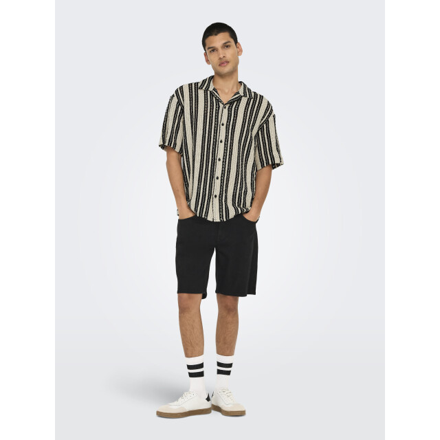 Only & Sons Onsdani crochet ss shirt 22030511 large