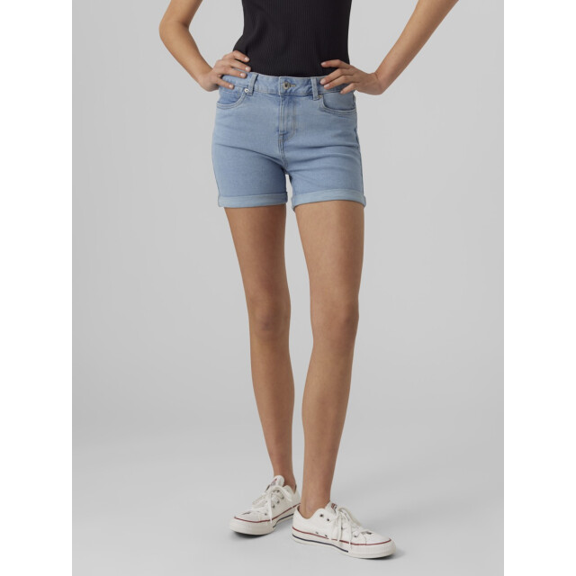 Vero Moda Vmluna mr fold shorts mix ga noos blue denim 4150.35.0036 large