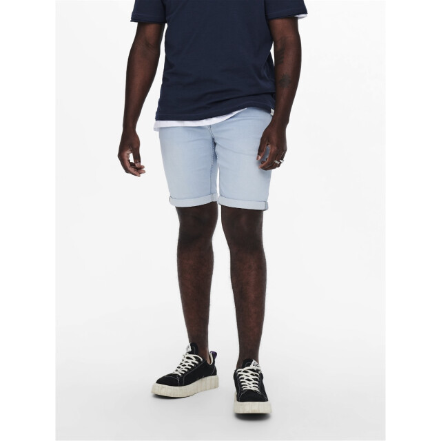 Only & Sons Onsply life blue jog shorts pk8587 blue denim 5150.35.0007 large