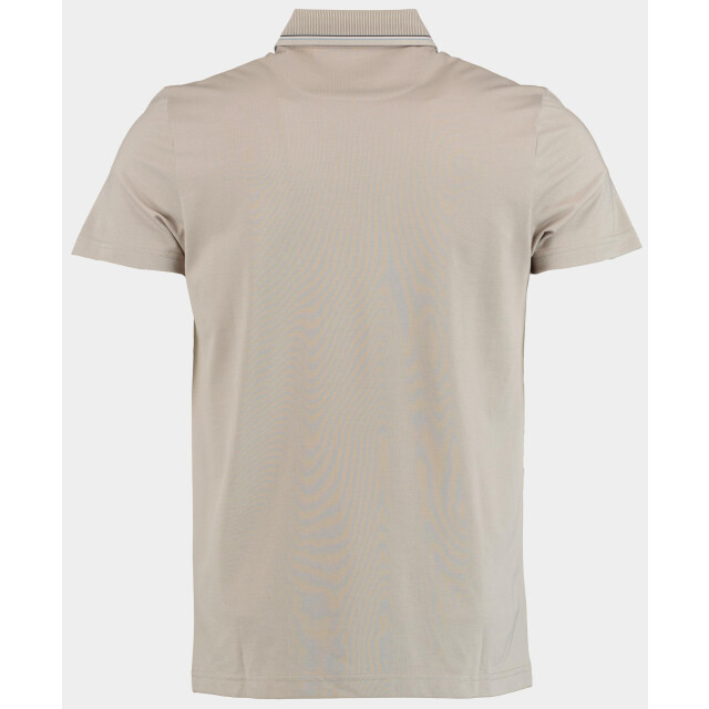 Bos Bright Blue Scotland blue polo korte mouw hilton polo contrast collar 25108hi31sb/190 pebble 186928 large
