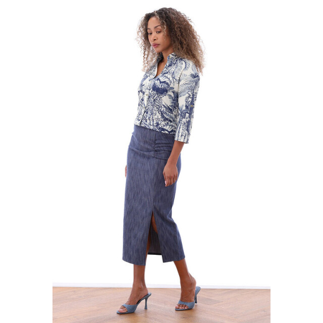 K-Design Jeansrok a735- jeans A735-dark blue jeans large