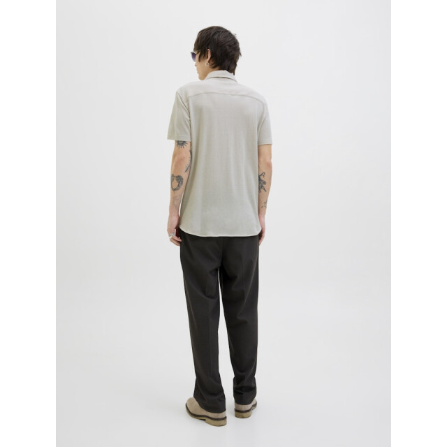 Jack & Jones jprblalance pique s/s shirt smu 12275652 silver lining 05011.915.0082 large
