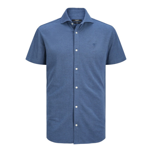 Jack & Jones jprblalance pique s/s shirt smu 12275652 chambray 05011.211.0082 large