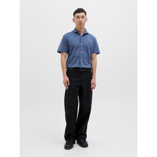 Jack & Jones jprblalance pique s/s shirt smu 12275652 chambray 05011.211.0082 large