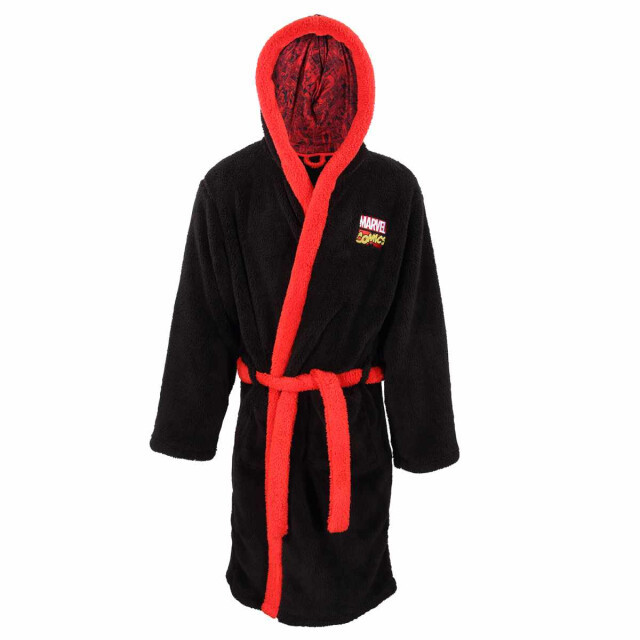 Li-cense Marvel comics klassieke logo-jurk voor volwassenen UTHE1345_blackred large