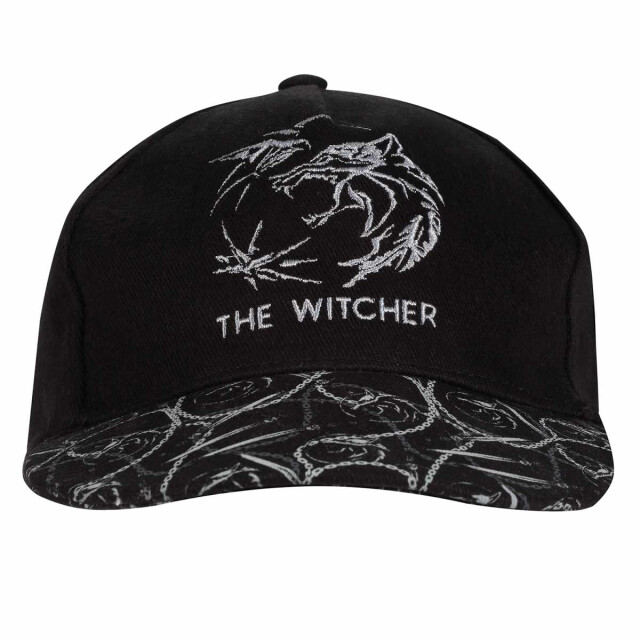 Li-cense The witcher snapbackpet met gedessineerd logo voor volwassenen UTHE1913_black large