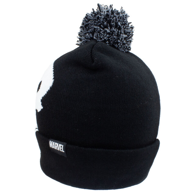 Li-cense The punisher pom pom doodshoofd muts UTHE633_black large