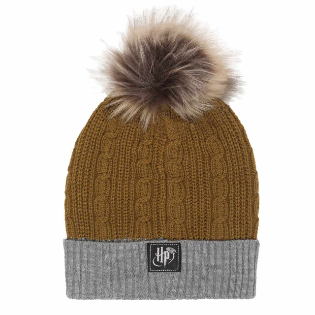 Li-cense Harry potter hufflepuff pom pom muts UTHE1694_yellowgrey large