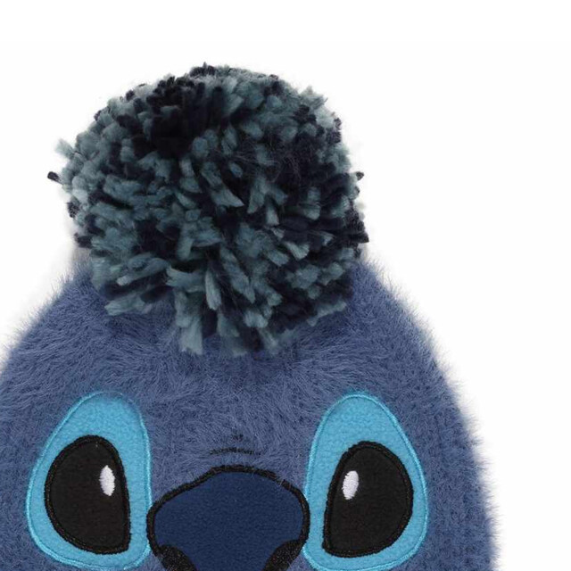 Li-cense Lilo & stitch volwassen uniseks pom pom fluffy muts UTHE2800_blue large