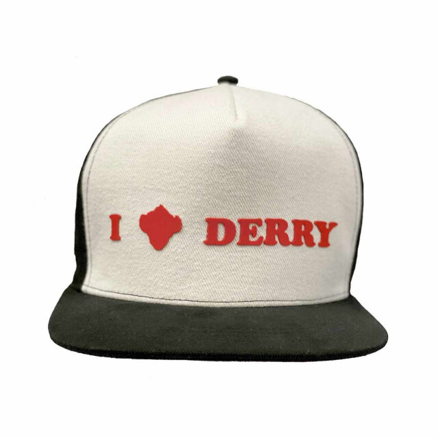 Li-cense It chapter two i heart derry baseball cap UTHE1339_whiteblackred large