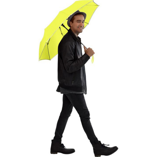 Fare Ac plus reflecterende detail vouwparaplu UTLT4640_neonyellow large