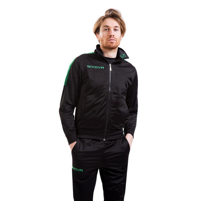 Givova Heren tuta revolution trainingspak UTMR1327_blackgreen large