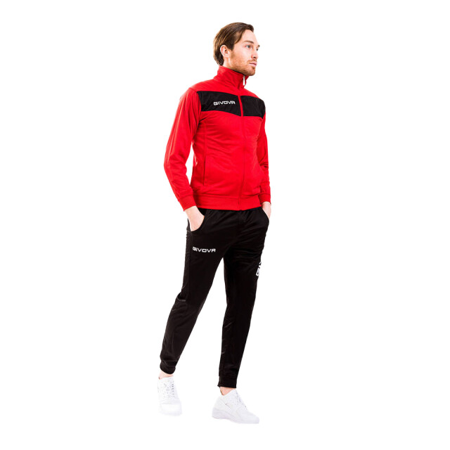 Givova Heren tuta visa trainingspak UTMR2495_redblack large