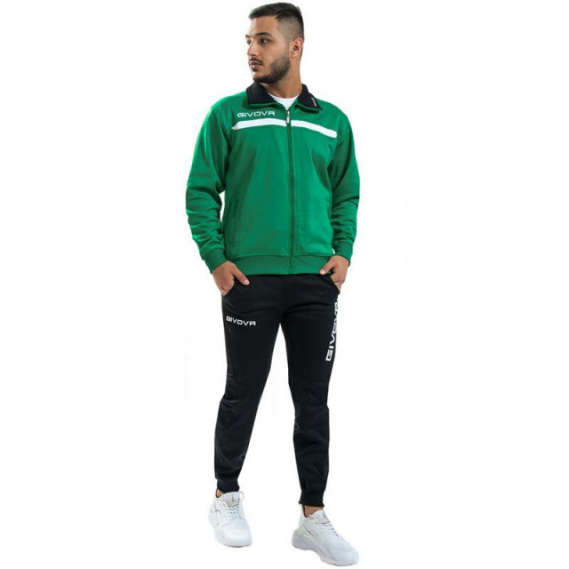 Givova Heren tuta one trainingspak set UTMR78186_greenblack large