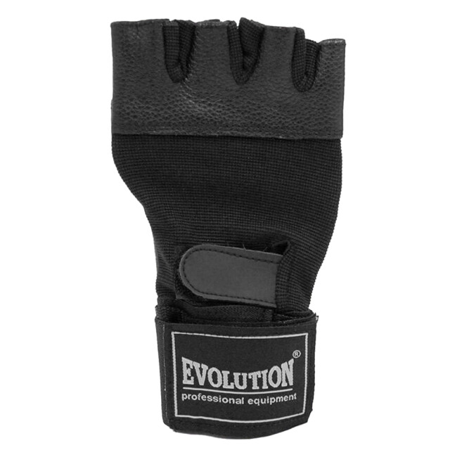 Evolution Volwassen uniseks fr-11 standaard lederen fitnesshandschoenen zonder vingers UTMR78629_black large