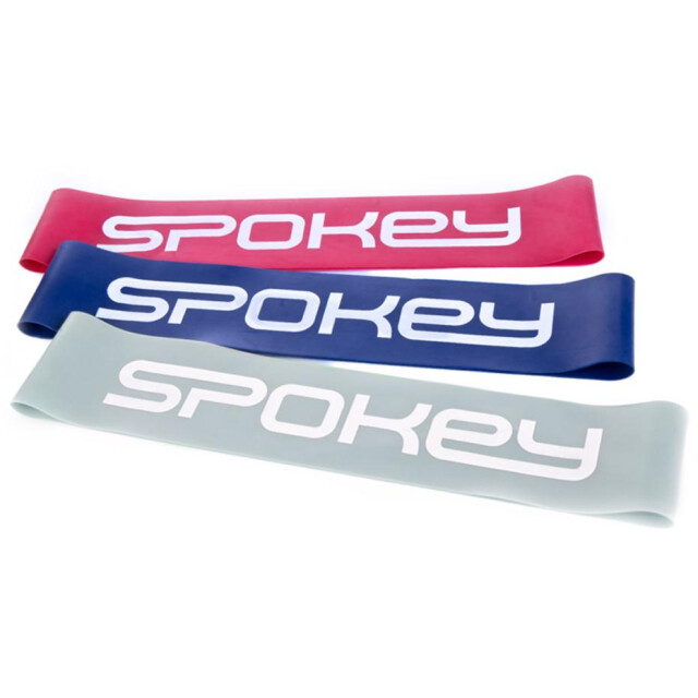 Spokey Rubber mini fitnessband (set van 3) UTMR78450_pinkbluegrey large