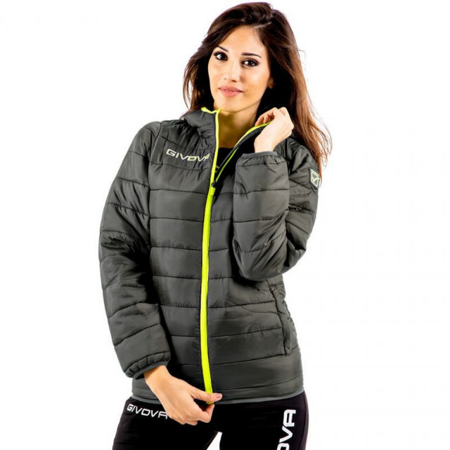 Givova Dames olanda pufferjas UTMR78611_greyfluorescentlime large