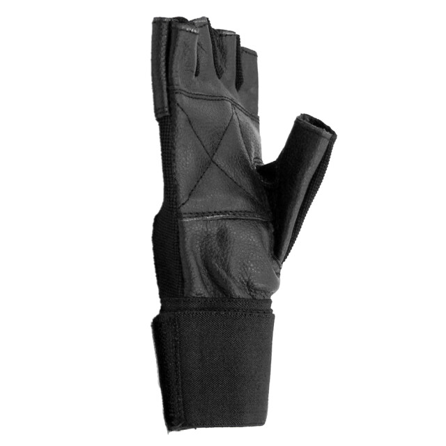 Evolution Volwassen uniseks fr-11 standaard lederen fitnesshandschoenen zonder vingers UTMR78629_black large