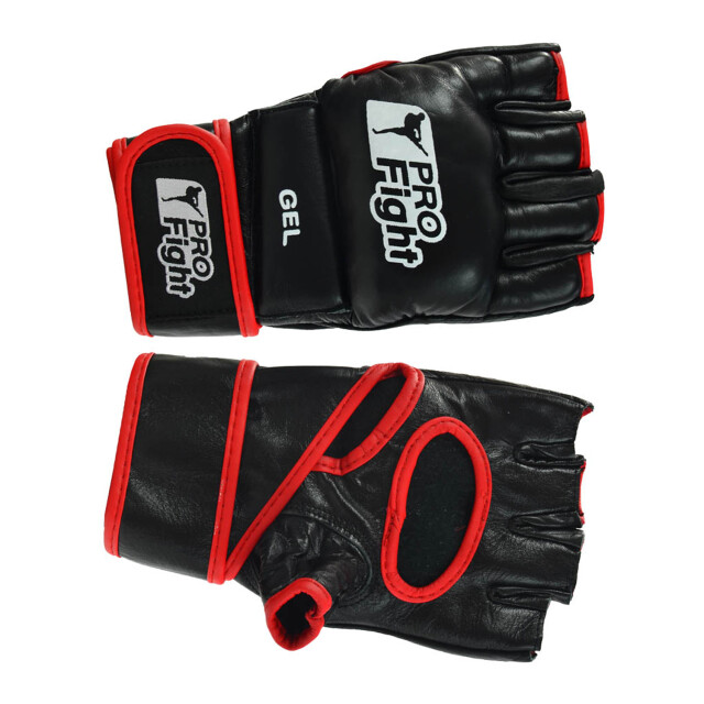 PROfight Heren mma lederen vingerloze handschoenen UTMR78425_black large