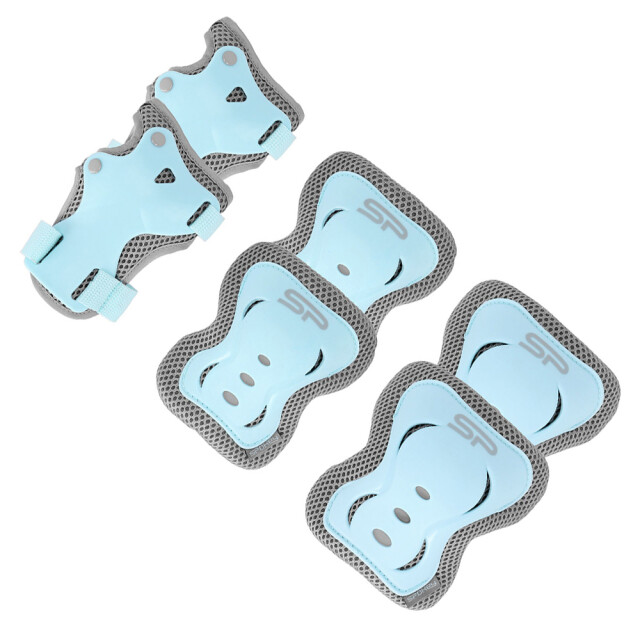 Spokey Logo skating pads (set van 3) UTMR78567_bluegrey large