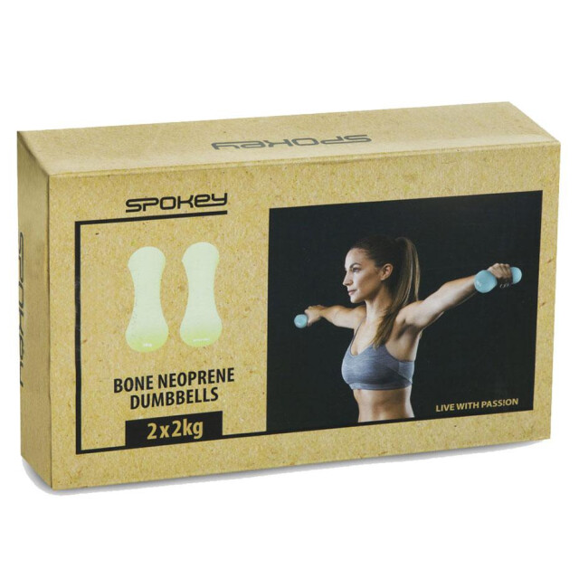 Spokey Bone 2kg dumbbell (set van 2) UTMR78475_green large