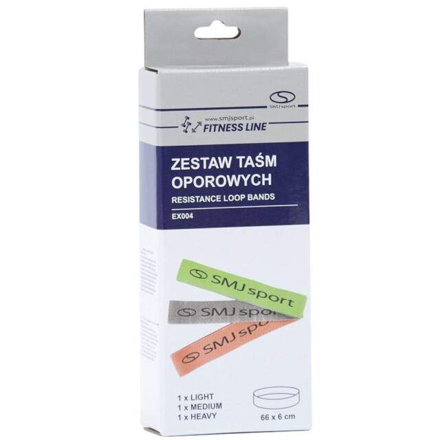 SMJ Sport Ex004 rubber weerstandsband (set van 3) UTMR78439_greenbrownorange large