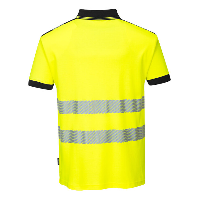 Portwest Heren pw3 hi-vis comfort poloshirt UTPW1478_yellowblack large