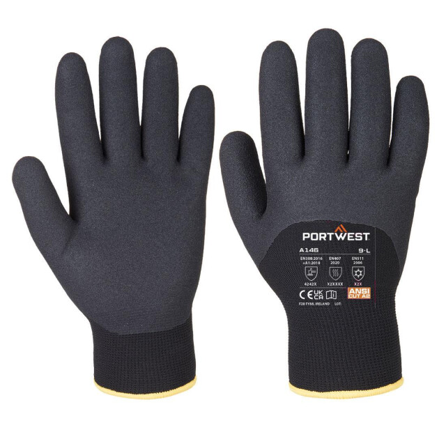Portwest Unisex volwassene a146 arctic winterhandschoenen UTPW873_black large