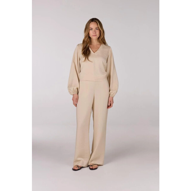 Jansen Amsterdam Sam top sq 168 wrap blouse sand SQ 168 large
