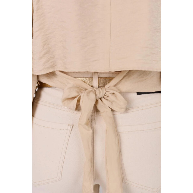 Jansen Amsterdam Sam top sq 168 wrap blouse sand SQ 168 large