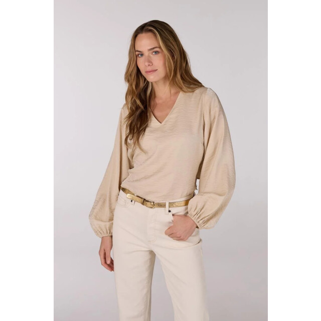 Jansen Amsterdam Sam top sq 168 wrap blouse sand SQ 168 large