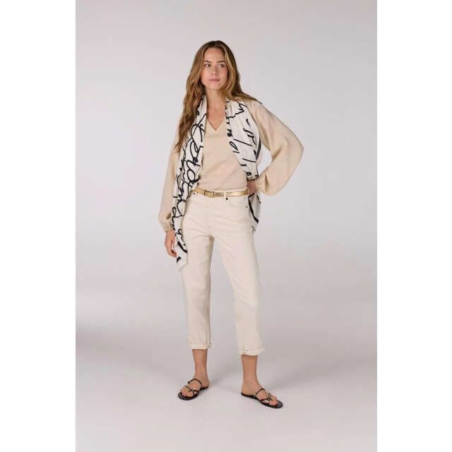 Jansen Amsterdam Sam top sq 168 wrap blouse sand SQ 168 large