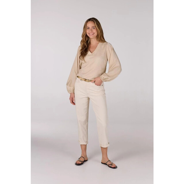 Jansen Amsterdam Sam top sq 168 wrap blouse sand SQ 168 large