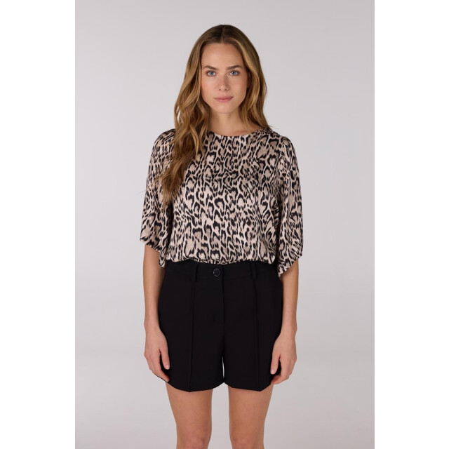 Jansen Amsterdam Rixt top wa100 wide fit short sleeve sand WA100 large