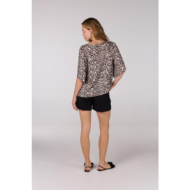 Jansen Amsterdam Rixt top wa100 wide fit short sleeve sand WA100 large
