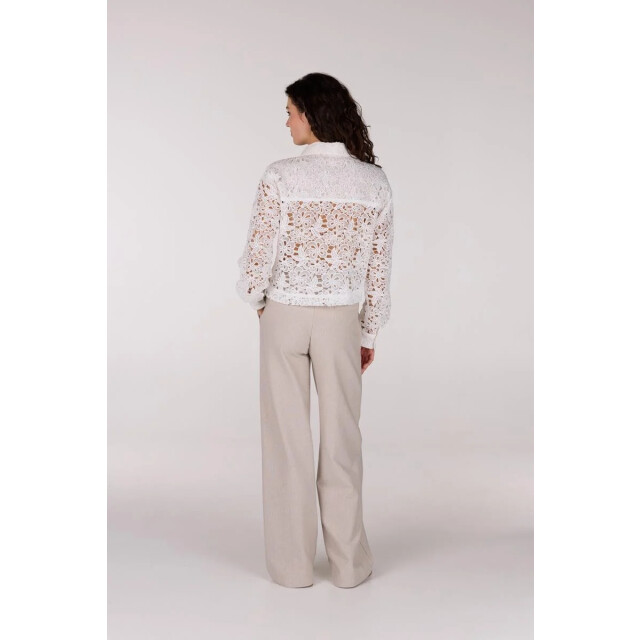 Jansen Amsterdam Fae cl crochet long sleeve wit FAE CL large