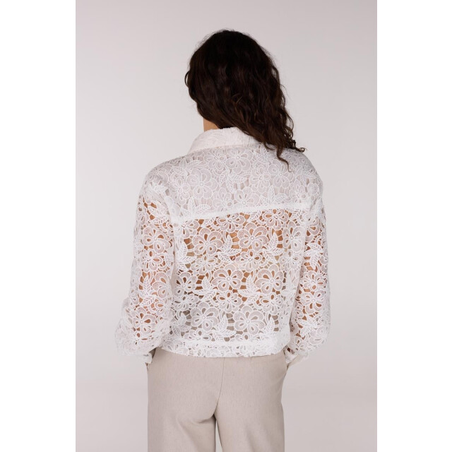 Jansen Amsterdam Fae cl crochet long sleeve wit FAE CL large