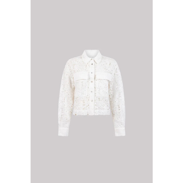 Jansen Amsterdam Fae cl crochet long sleeve wit FAE CL large